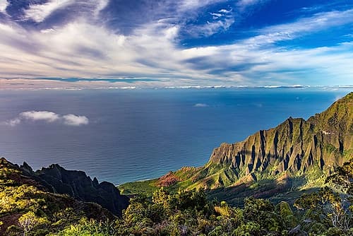 The Napali Coast Wilderness at Kokee State Park in Kauai-Hawaii-USA Landscape Print